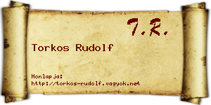 Torkos Rudolf névjegykártya